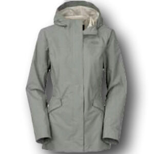NORTH Face Rain jacket. Light sage.